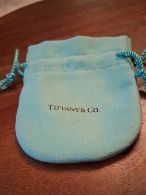 Tiffany & Co. Light Blue Velvet Drawstring Pouch